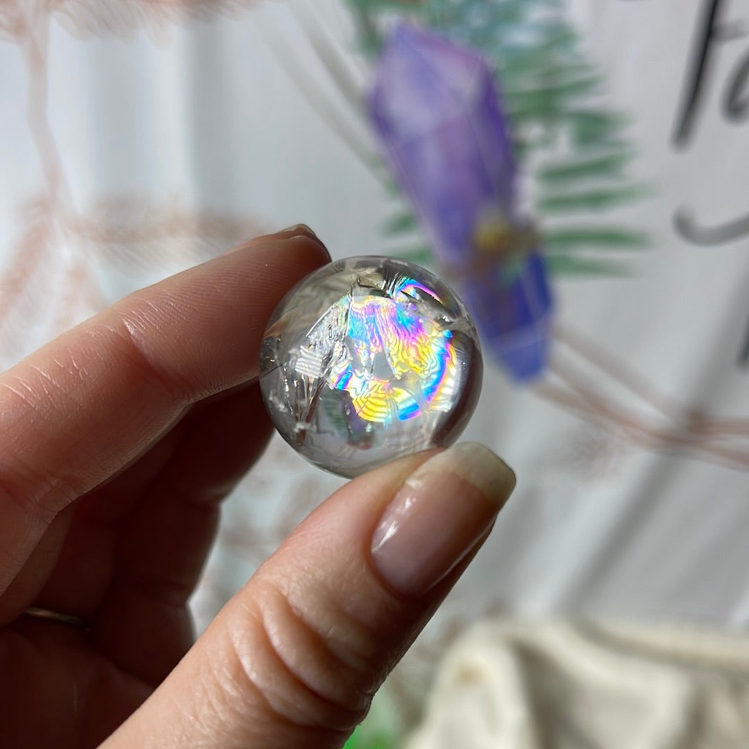 Rainbow Quartz Sphere
