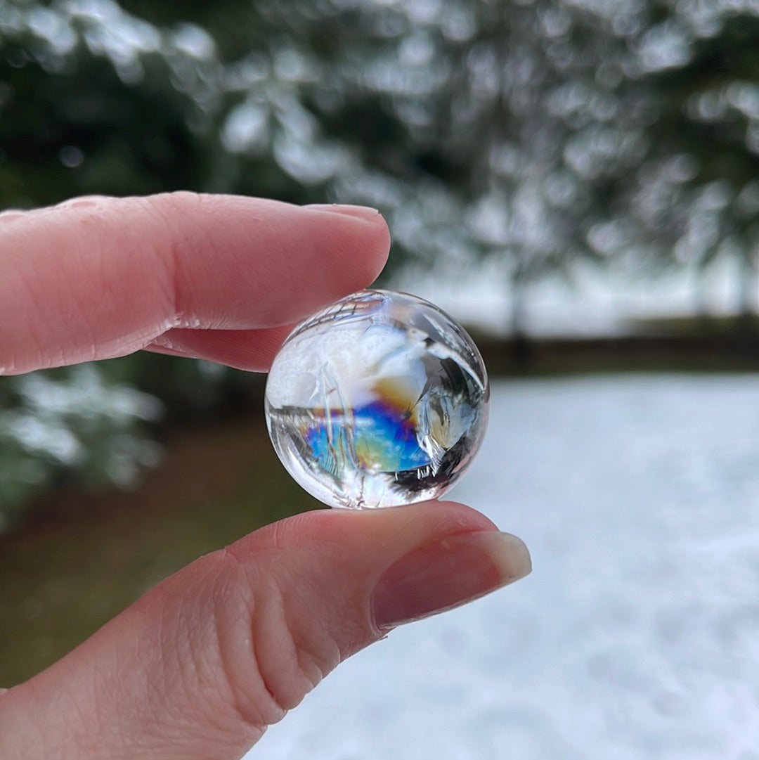 Rainbow Quartz Sphere
